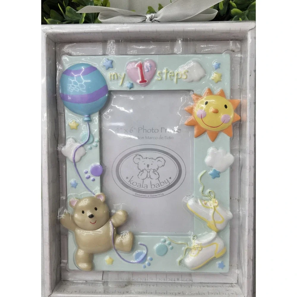 Koala Baby My 1st Steps 4x6 Ceramic Photo Frame Multicolor Ornate 3455367K5